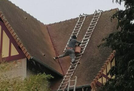 Couvreur Triel-sur-Seine 78 – Nettoyage et élargissement de noue
