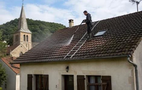 Démoussage et nettoyage toiture Vernouillet – BJM Couvreur 78