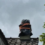 Intervention suite à début d&rsquo;incendie, sur une cheminé, mise hors eau