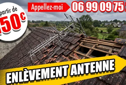 Enlèvement antenne de toit Vernouillet 78 – BJM Couvreur 78