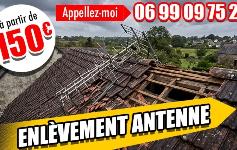 Enlèvement antenne de toit Vernouillet 78 – BJM Couvreur 78
