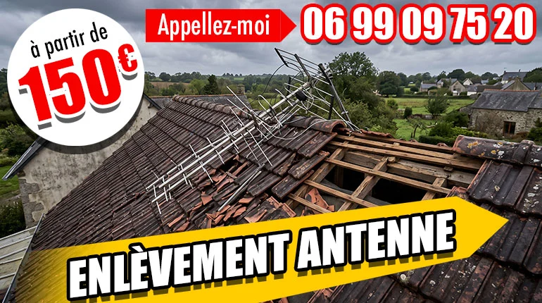 Enlèvement antenne de toit Vernouillet 78 – BJM Couvreur 78